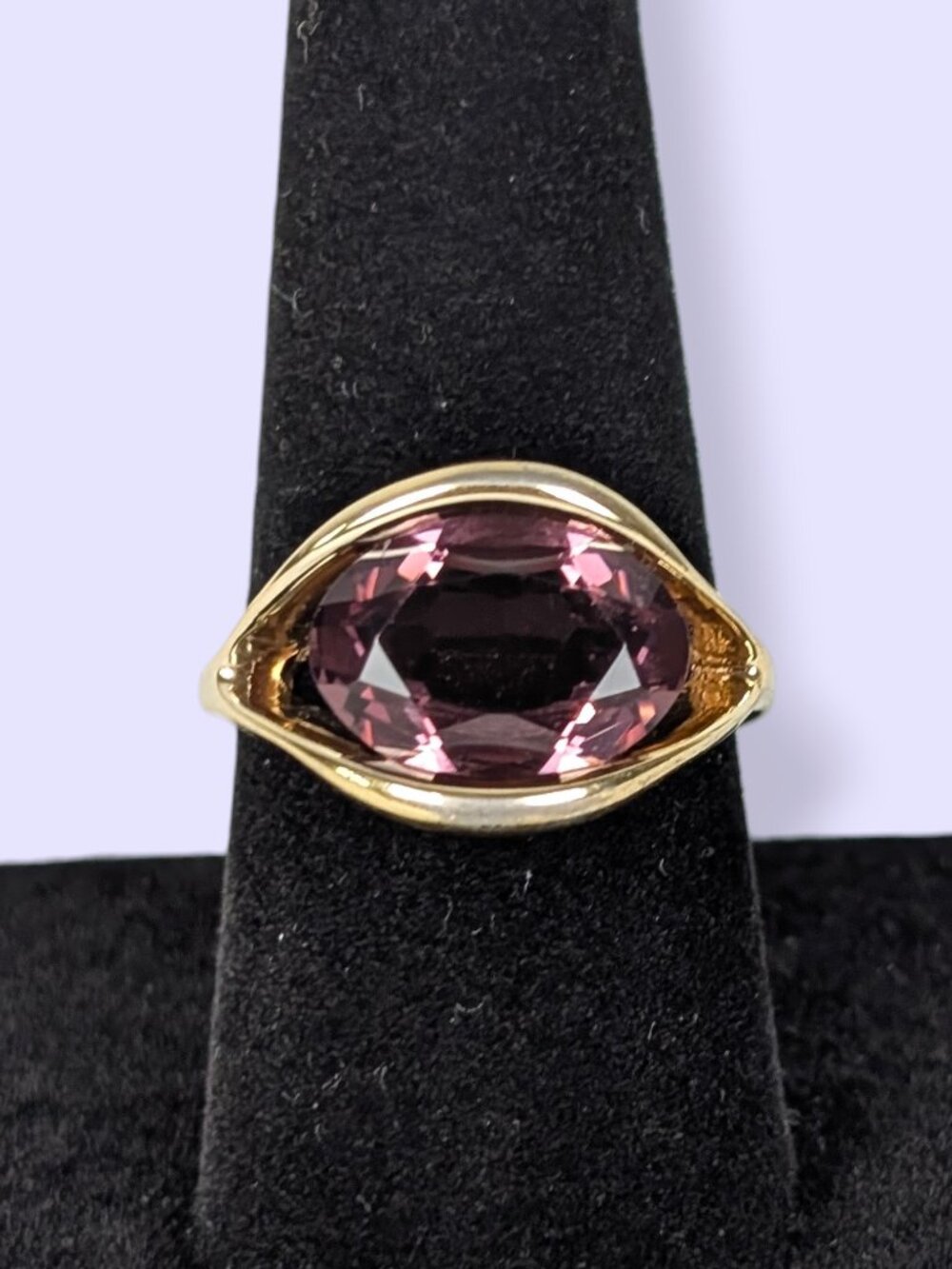 Vintage Joseph Esposito 14KTGE Purple Stone Ring